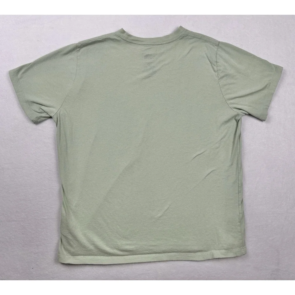 The North Face Womens Large Green Floral Logo T Shirt Outdoor Hiking - Picture 4 of 7